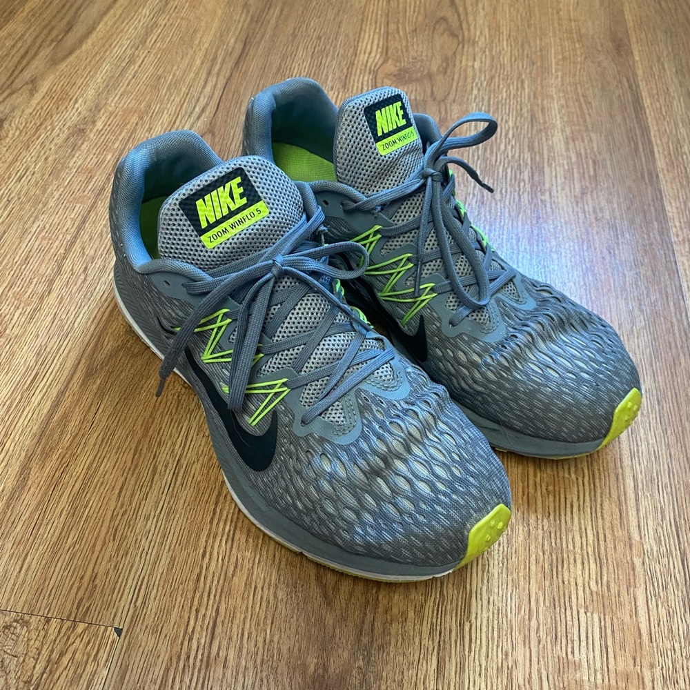 🔥Nike Zoom Winflo 5 Gray/Yellow Size 10.5 Men’s🔥